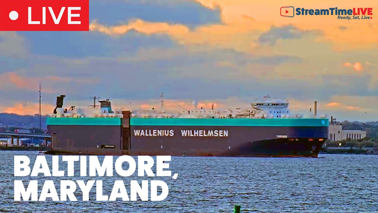 Port of Baltimore, Baltimore, Maryland USA | StreamTime LIVE