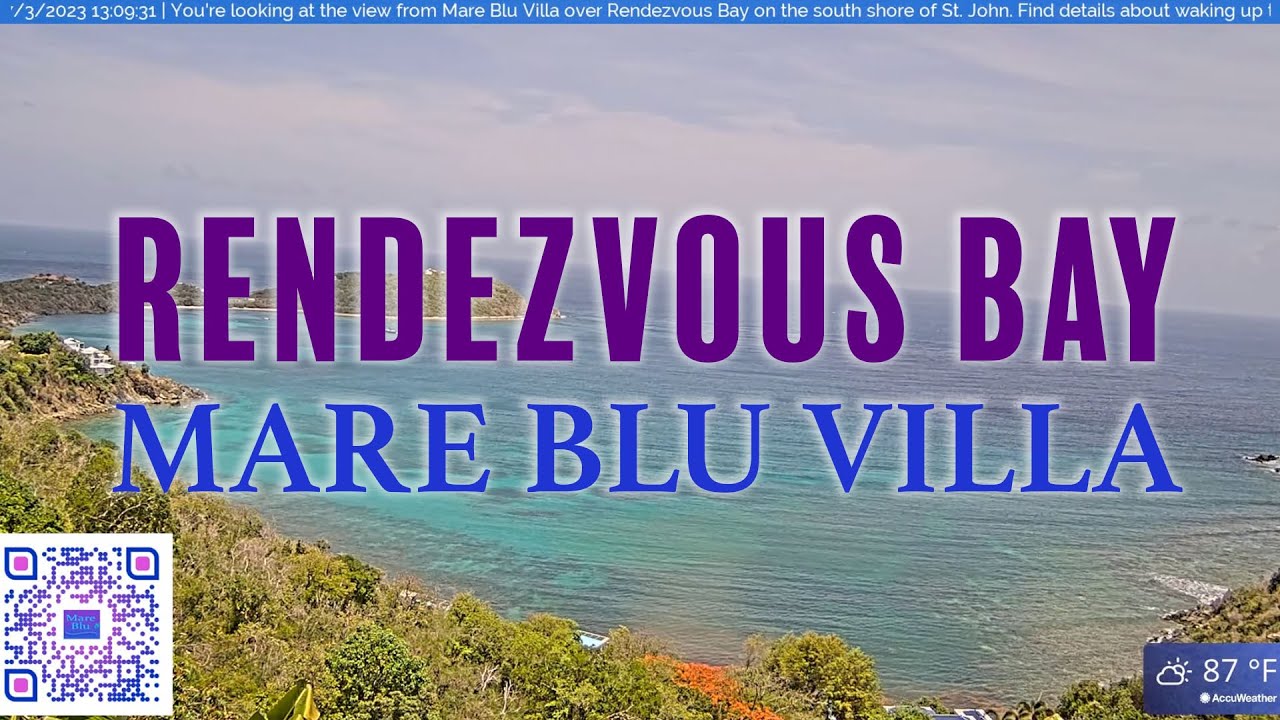 Mare Blu Villa LIVE Rendezvous Bay Webcam on St. John, US Vi…