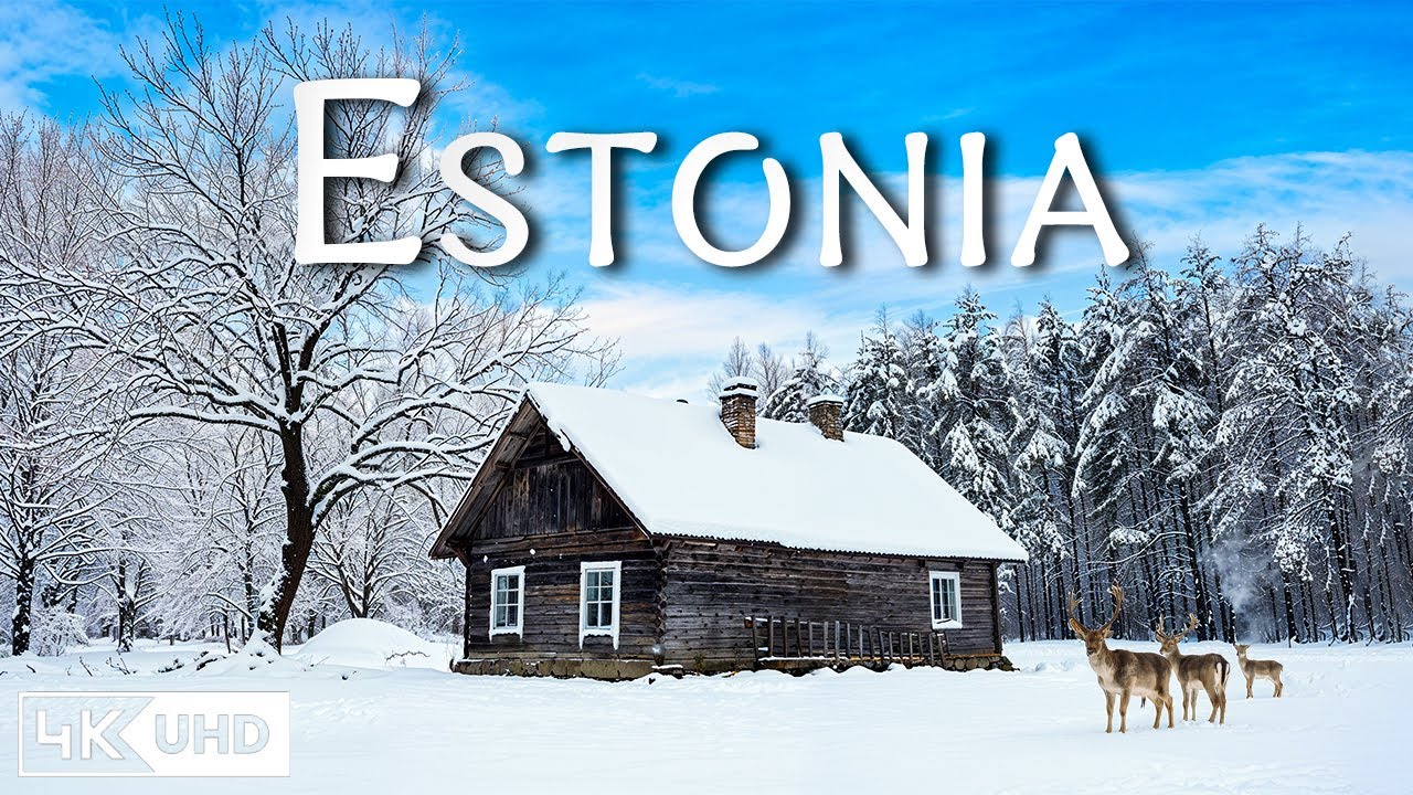 FLYING OVER Estonia 4K – Discover Estonia's Magical Wint…