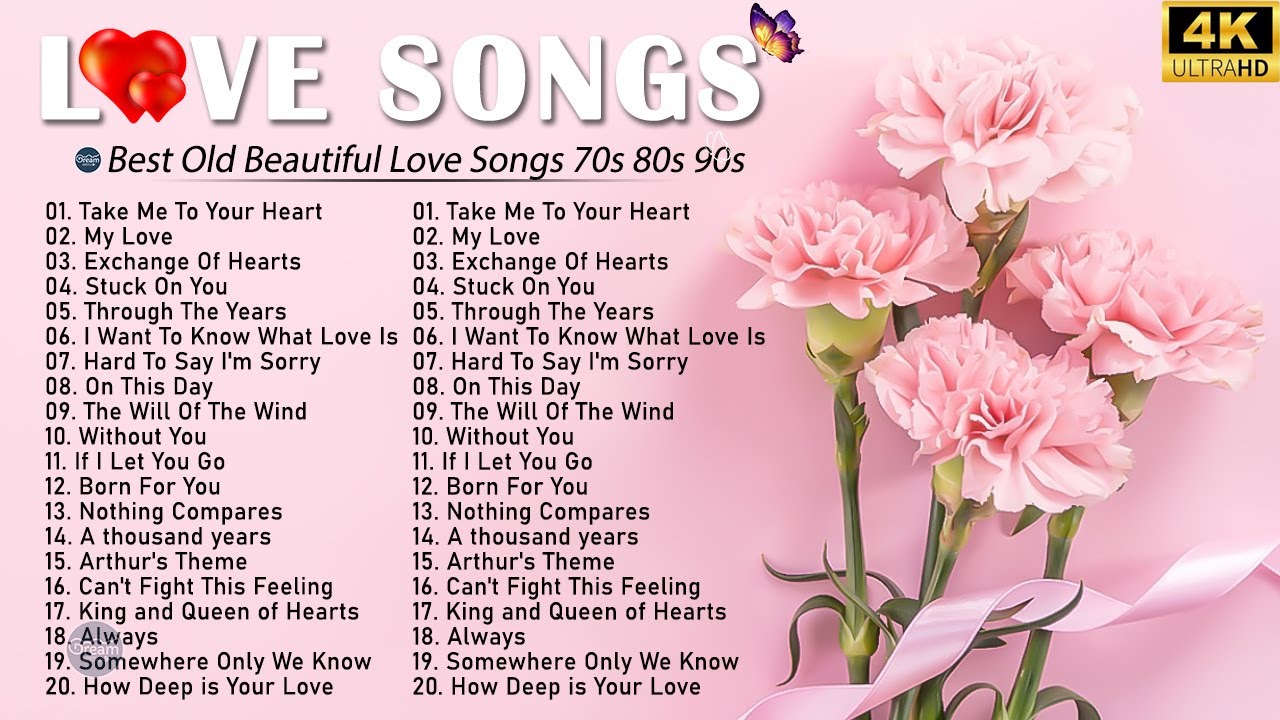 Top 100 Classic Love Songs about Falling In Love – Best Love…